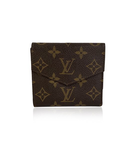 Louis Vuitton Vintage Square Double Flap Monogram Canvas Wallet bis zu -70 % | AFOUND