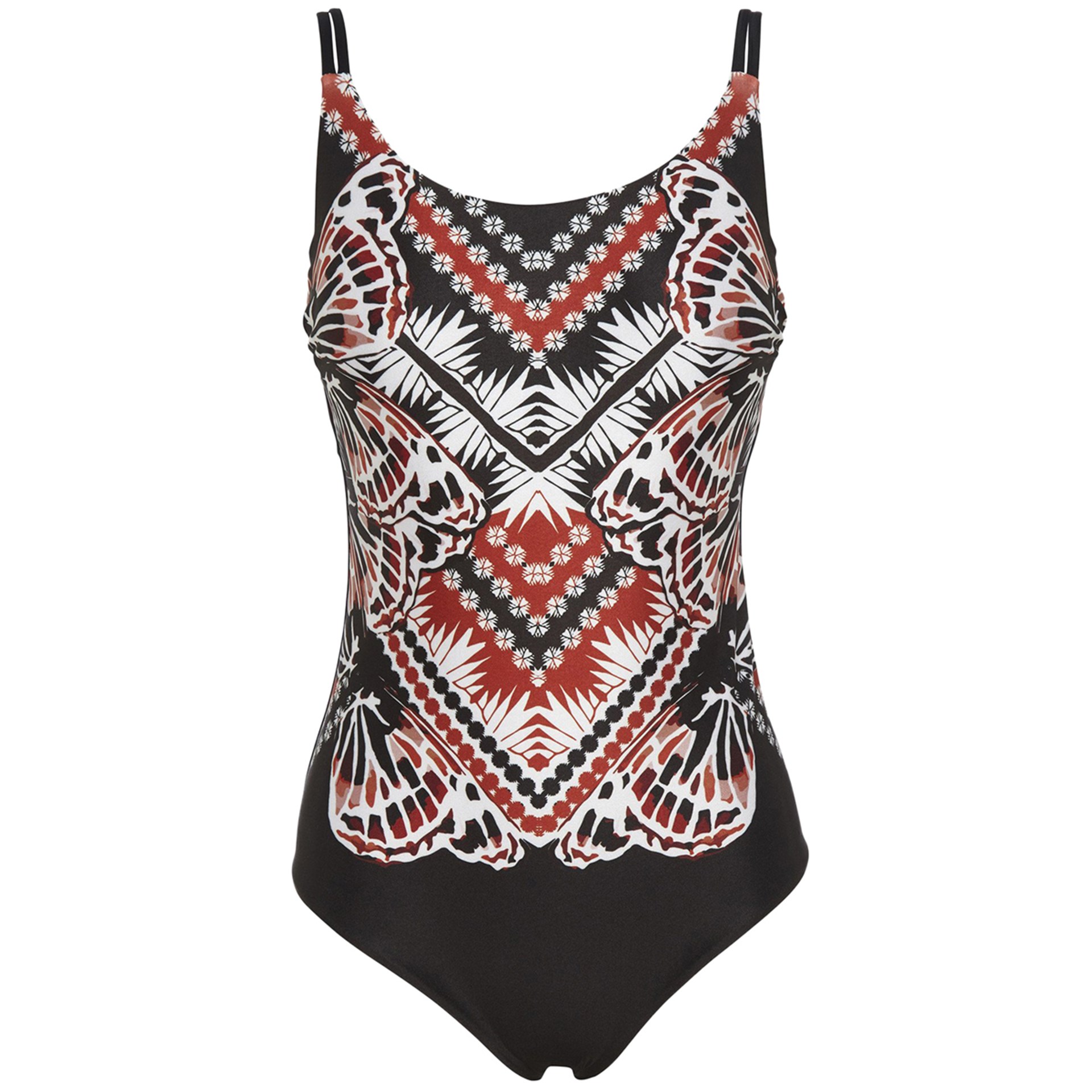 Bondi Born - Printed Swimsuit - Black | Upp till 70% | Afound.com
