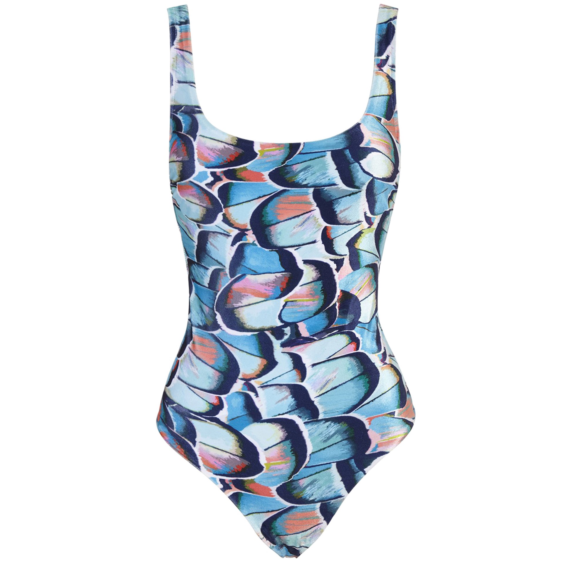 Bondi Born - Swimsuit 1 Piece Square Collar - Blue bis zu -70 % | AFOUND